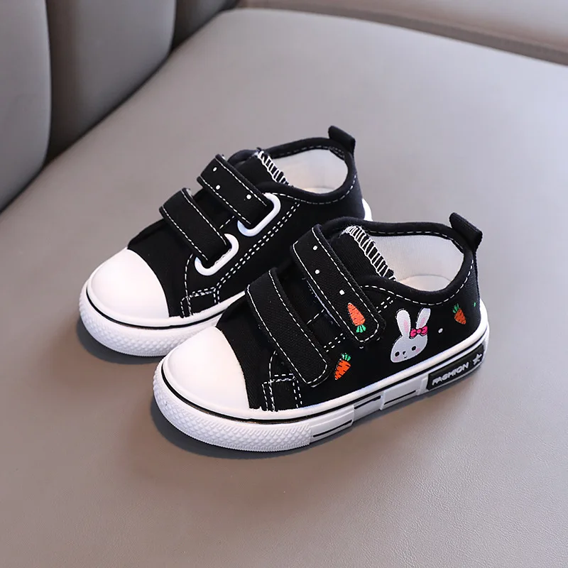 Girls Boys Biscuit Shoes 2022 Autumn New Kids Shoes Ultra-light Soft-soled Children Canvas Shoes Casual Breathable Shoes 21-32