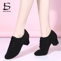 Women Dance Shoes Jazz Latin Ballroom Salsa Dancing Shoe High Heels Ladies Practice Training Modern Popular Sneakers Female
