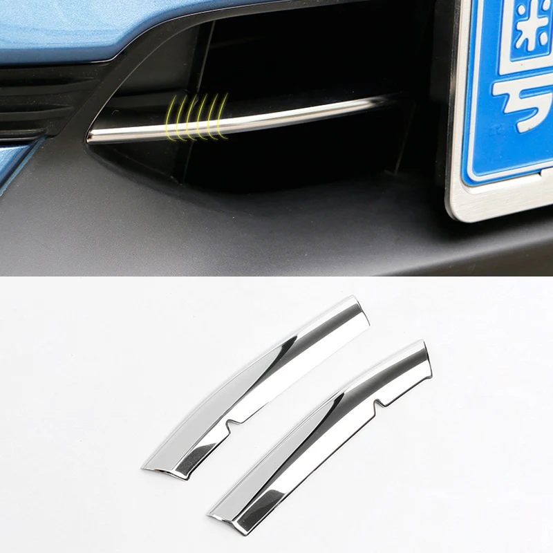 

Car Front Grille Stainless Steel Trim For Mazda CX-5 CX5 CX 5 2017 2018 2019 Car Under Net Grid Strip Exterior Moulding Stickers
