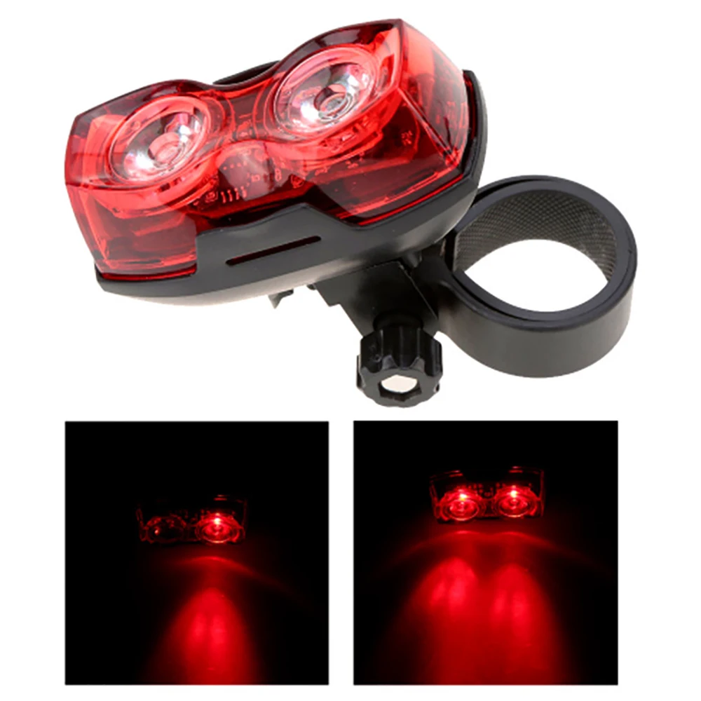Bicycle LED tail light, 2 diodes, 3 modes, super bright bicycle light, bicycle accessories