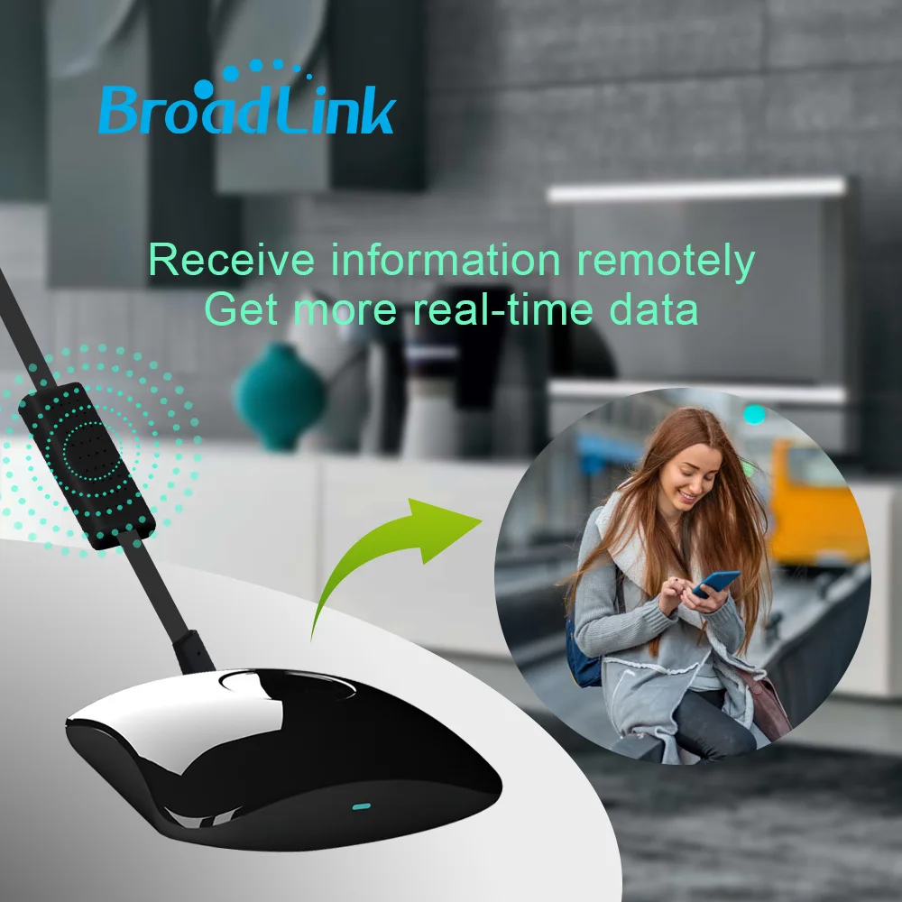 2025 BroadLink RM4 Pro Универсальный ИК-пульт дистанционного управления Smart WiFi RF Switch HTS2 Датчик работает Alexa Google Home Assistant