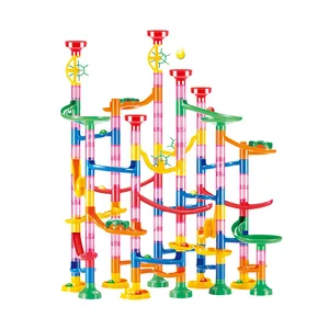 Marble Run Race Track Building Blocks for Children, 3D Maze Ball, Roll toy, Race Coaster Set, Christmas Gift, 80, 105, 109, 133 PCs 10 Main Sales Running track - №9