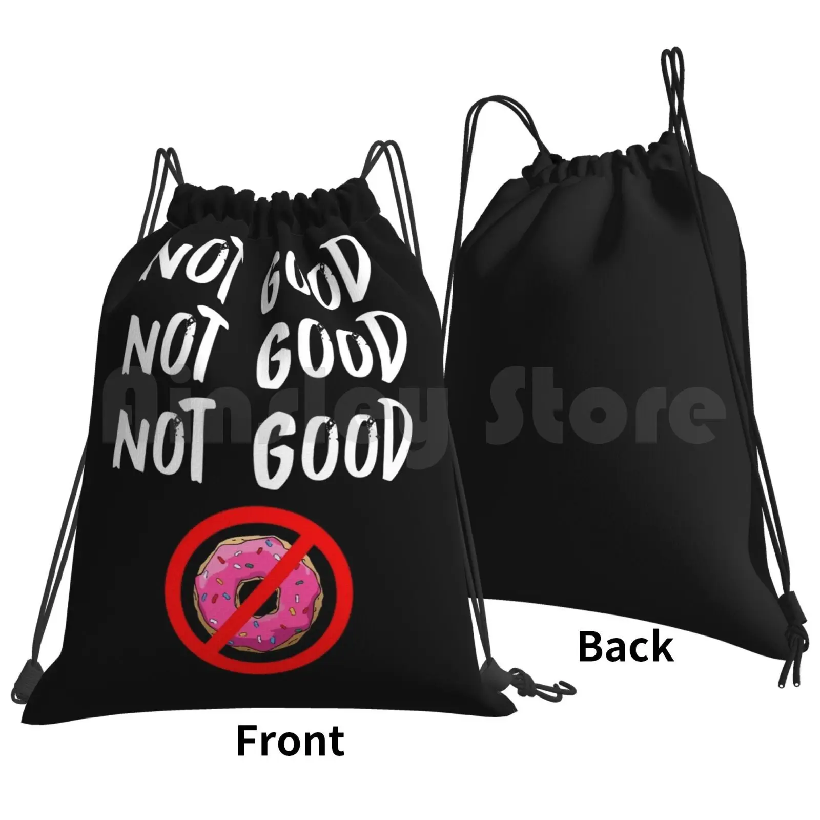 Got Good-Don't Eat Backpack Drawstring Bag Riding Climbing Gym Bag Not Good At Any Sports Not Good At Any Sports Fitted Not