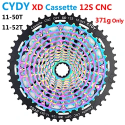 CYDY Bike Freewheel Cassette XD 12S 10-50T/10-52T SRAM XD Cassette 12 Speed Freewheel MTB Bicycle Freewheel CNC Super light 371g