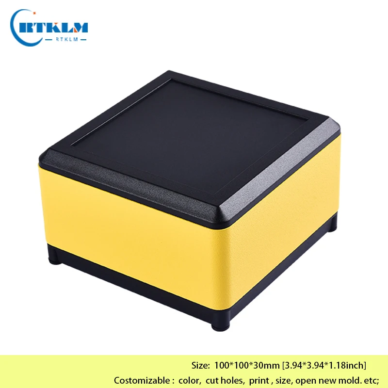 DIY Housing Amplifier Enclosure Aluminium Electronic Project Box DIY Junction Box Aluminium Metal Box 100*100*30mm