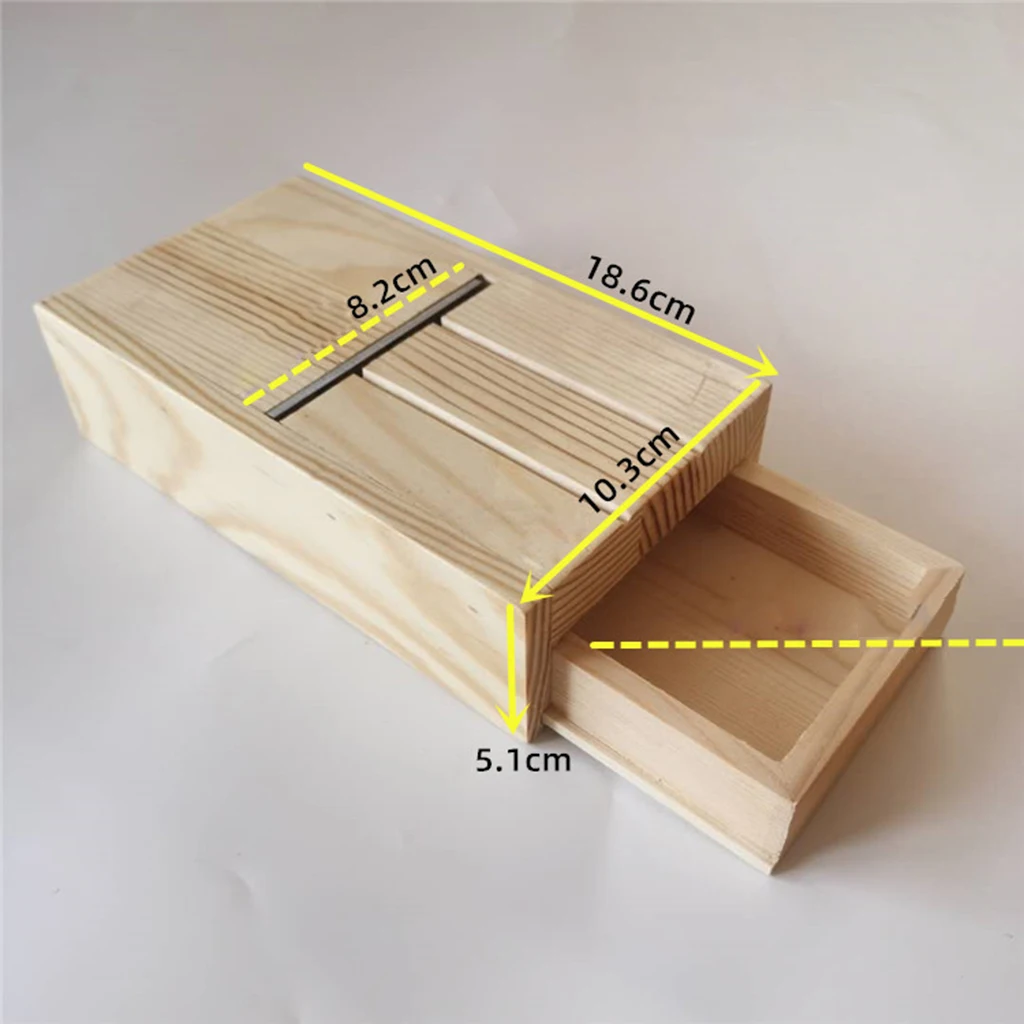 Scatola di legno di Sapone Della Muffa Della Taglierina Scatola Pialla Beveler FAI DA TE Strumento di Candele di Cioccolato Guarnizioni