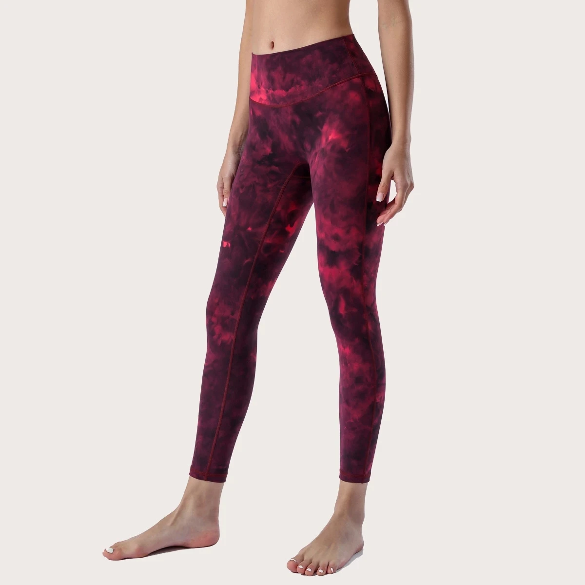 Sexy Tight Women Sport Pant Workout High Wist Yoga Leggings Fitness Gym Tight Print Tie-dye Athletic Gym Comprehensive Training