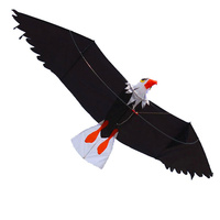 Outdoor Fun Sports 2m High Quality 3D Eagle Kite With Handle And 30m Line Easy Control Good  Flying