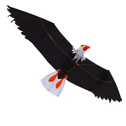 Outdoor Fun Sports 2m High Quality 3D Eagle Kite With Handle And 30m Line Easy Control Good Flying