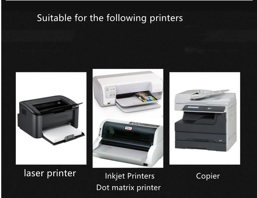 100Sheets A4 Sticker Paper Label White Self-adhesive Print Paper For Laser Inkjet Printer Kraft Glossy Matte Printer Paper Label