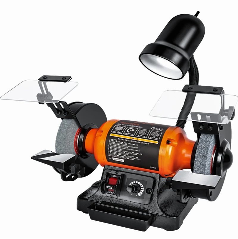 220V มัลติฟังก์ชั่นควบคุมความเร็วเครื่องบดล้อในครัวเรือนขนาดเล็กมีด Sharpener เดสก์ท็อปเครื่องบดและขัด