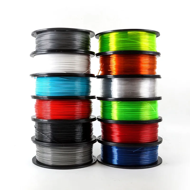 1.75mm 1KG PETG Filament 3D Printer Filament 10 Colors 3D Plastic Printing Materials Consumables PETG Material for 3D Printer