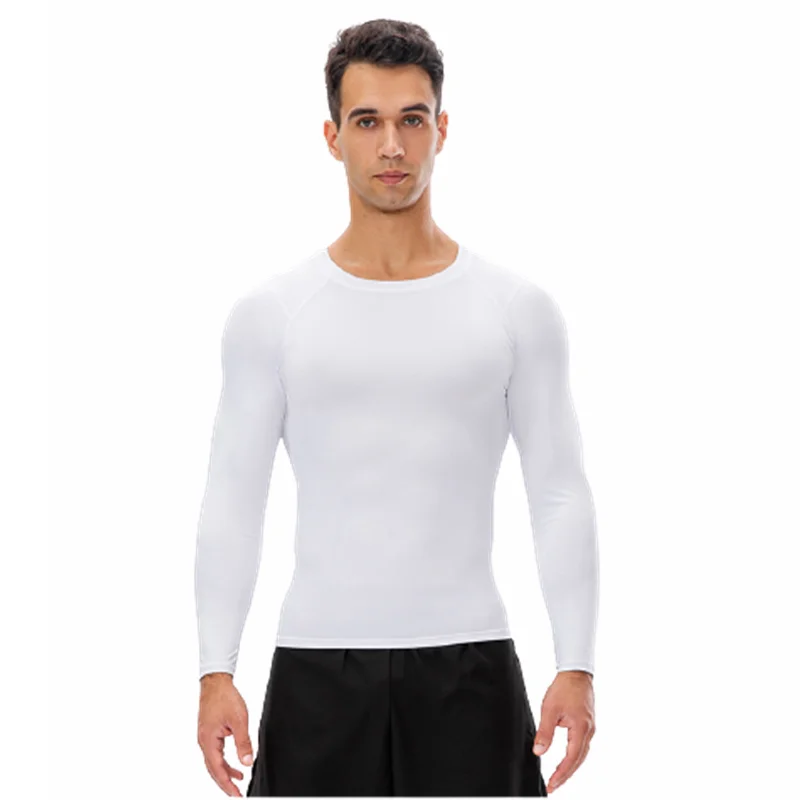 Compression Shirt Men Rashguard Fitness Long Sleeve Running Shirt Man Gym Under T Shirt Football Sportswear Tights T Shirt Men