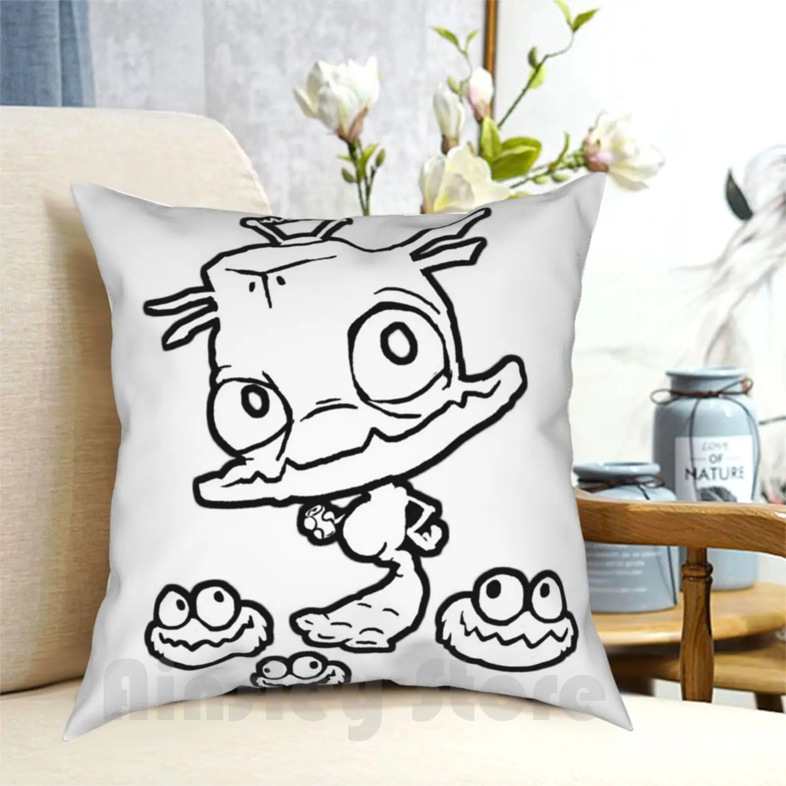 Munch N' Friends Tee Pillow Case Printed Home Soft DIY Pillow cover Munch Abe Oddworld Munchs Oddysee Abes Oddysee Abes