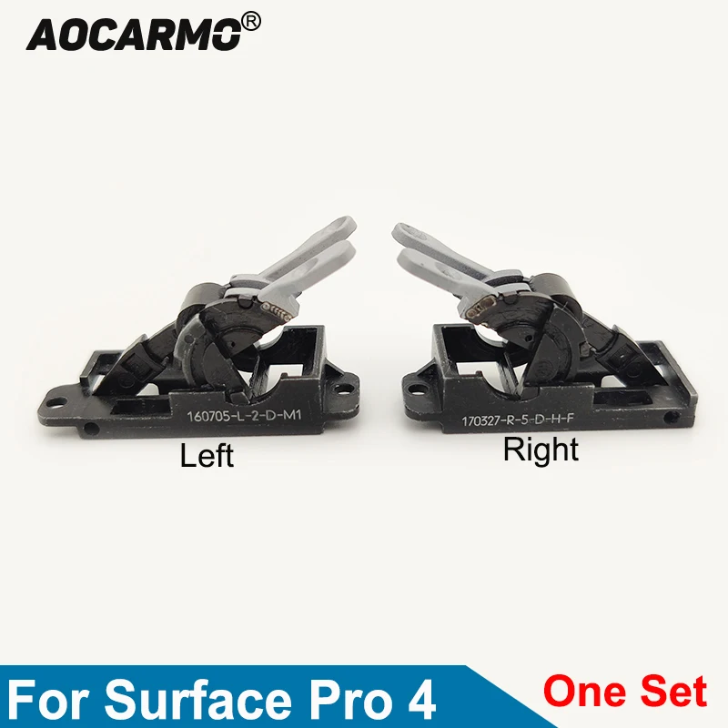 Aocarmo For Microsoft Surface Pro 4 Pro4 1724 Hinge Kickstand Left Right w/Hinge Connector Shaft Replacement Part