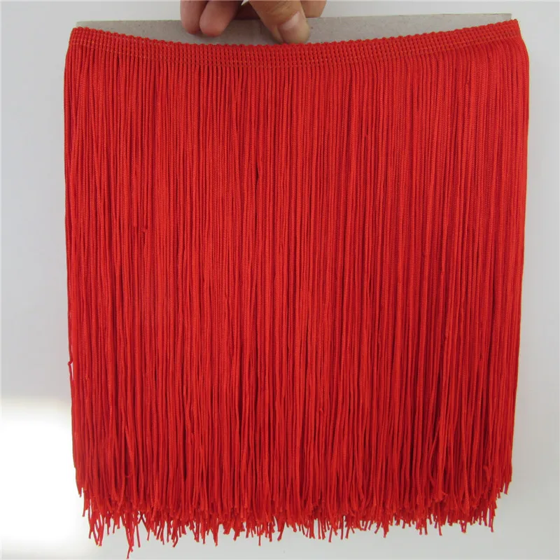 Wholesale 1Yard/lot Lace Trim Tassel Fringe DIY Latin Dress Stage Clothes Accessories Decorative Tassels for Curtains