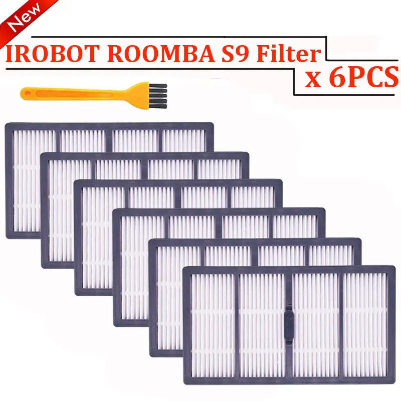Escova lateral substituível do aspirador de pó hepa, para irobot roomba s9 s9 +, acessórios para robô aspirador de pó e vassouras