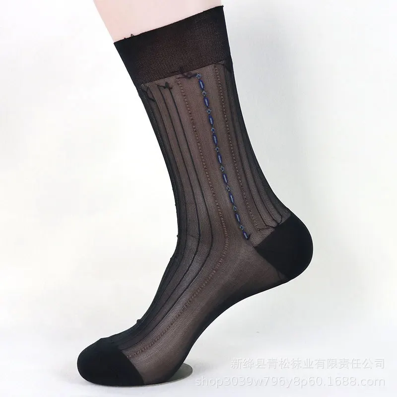 

Tube Socks Dress Socks Gifts For Men Sheer Socks Exotic Formal Wear Suit Men Sexy Gay Transparent Stripe Business TNT Socks