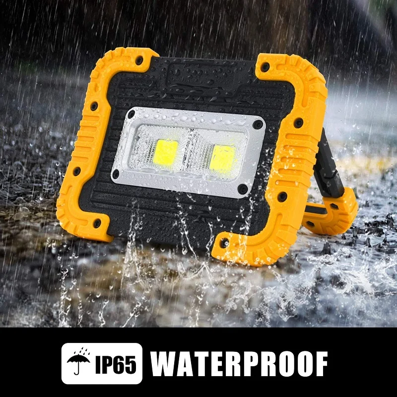 100w cob led luz de trabalho usb recarregável spotlight handheld à prova dwaterproof água luz de emergência acampamento lâmpada trabalho