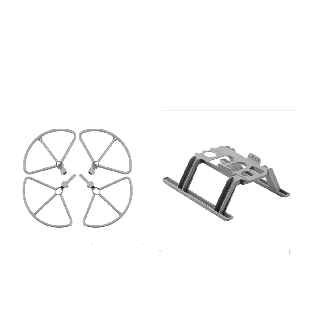 Trem de pouso para mavic 2 pro zoom, extensor de altura para drone, perna longa, suporte para apoio, liberação rápida, hélice protetora