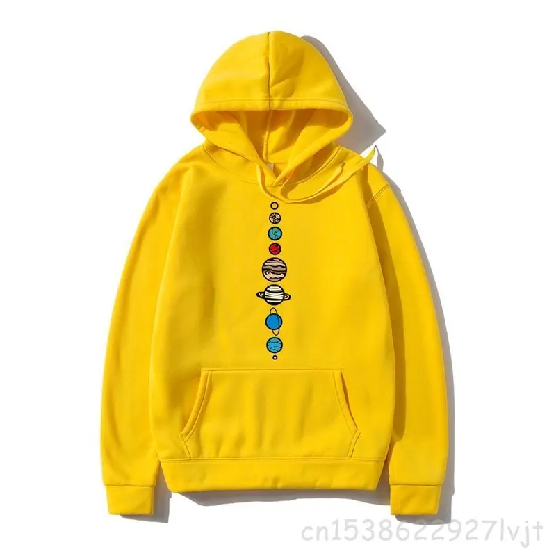 Harajuku Hoodies Men Planets Colour Hoodie Autumn Winter Warm Premium Cotton High Quality Sweatshirts Funny Fashion clothing