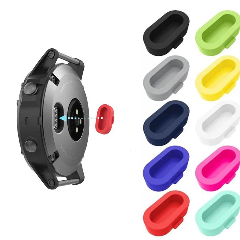 Dustproof Plug Case Cover For Garmin Venu Vivoactive 4 4S Charger Plug Cover Cap For Fenix 5 5S 5X Plus 6 6S 6X Charger Case