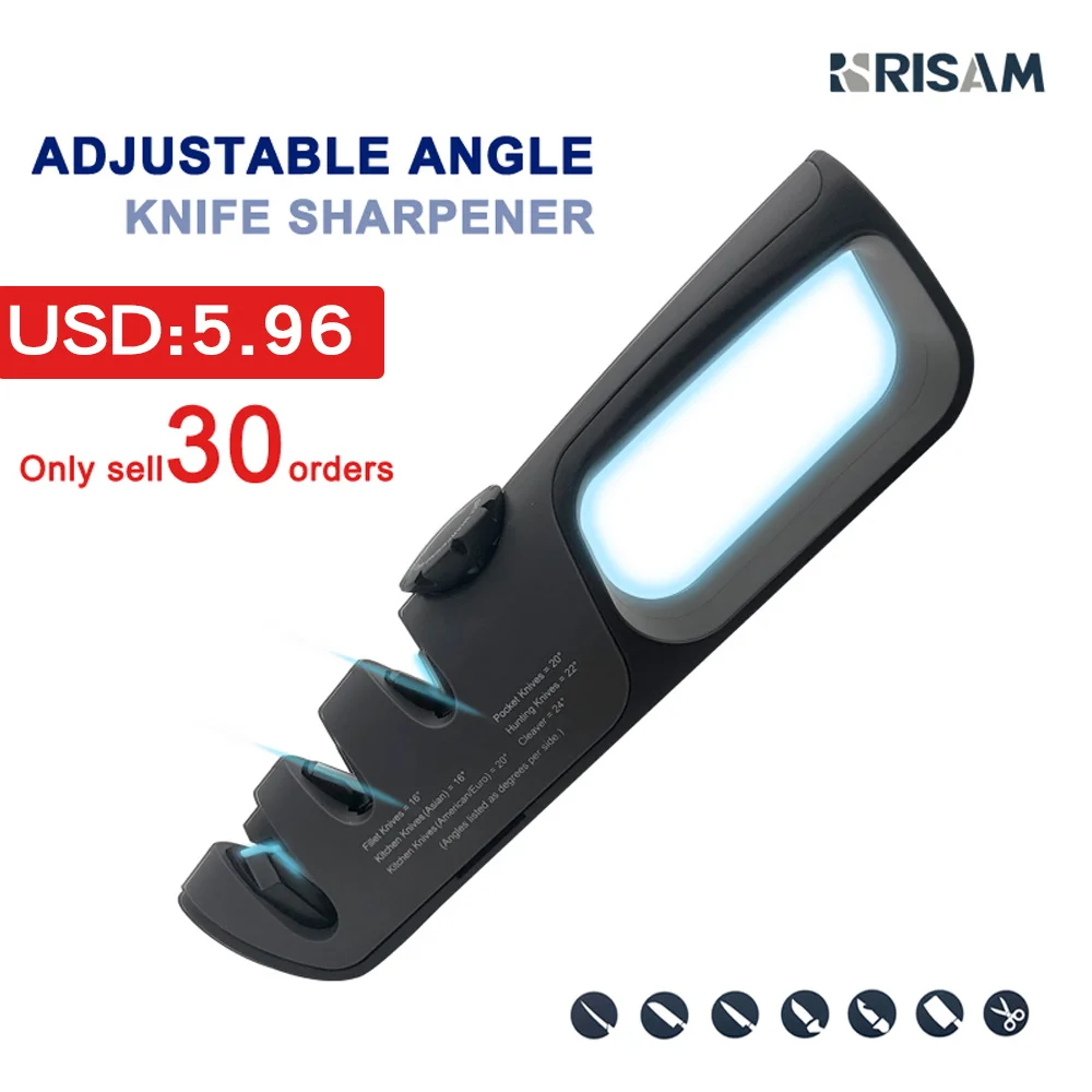 NEW Angle Adjustable Sharpener Tool Knife Sharpener 3 Stages Scissors Sharpening stone Professional Kitchen Grinder knives