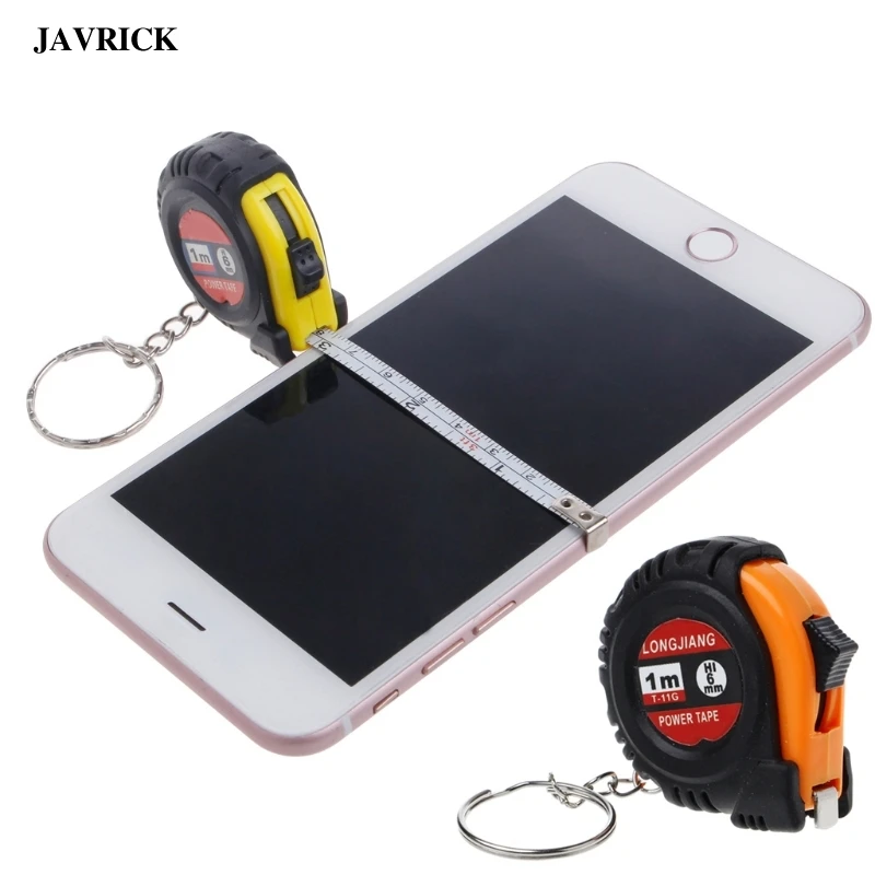 Multifunction 1 Meter 3 Feet Retractable Tape Measure W Key Ring Tape Measure Ruler Key Chain Mini Pocket Size Color Random