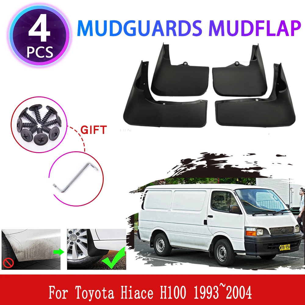 

For Toyota Hiace H100 Commuter Granvia HiClass 1993~2004 Mudguards Mudflaps Fender Mud Flap Splash Mud Guards Cover Accessories