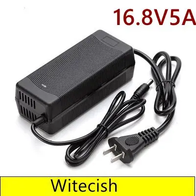 

16.8V 5A Lithium Battery Charger For 4S 14.4V 14.8V Li-ion Polymer 18650 Batterry Charger DC Port EU US UK AU Plug