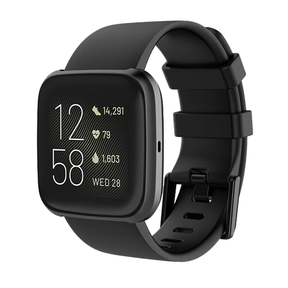 Pulseira de silicone macio para fitbit versa 2 relógio banda acessórios de substituição pulseira para fitbit versa lite smartwatch