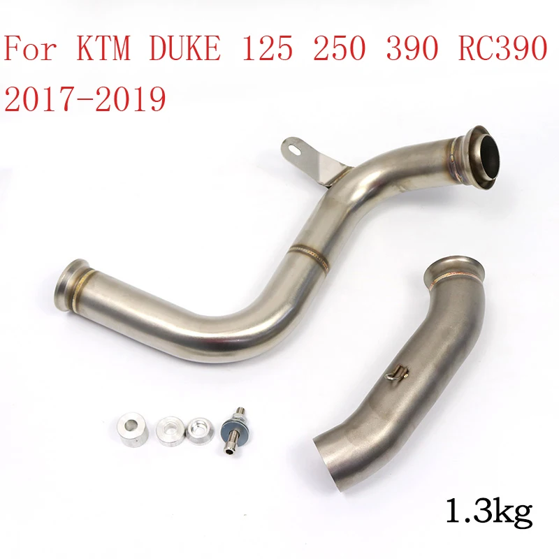 Motorcycle Exhaust Middle Link Pipe Slip on Exhaust System For Duke 125 250 390 RC390 2017 2018 2019 2020 echappement moto