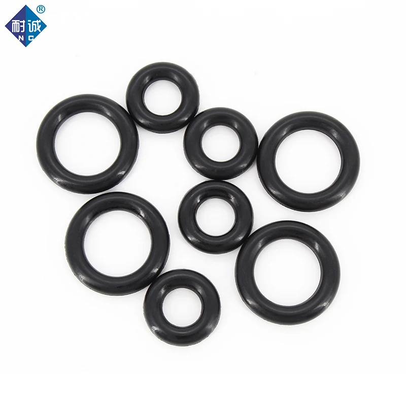 NBR O Ring Seal Gasket Thickness CS4mm OD12-200mm Wear Resistant Automobile Petrol Nitrile Rubber O-Ring Waterproof Black