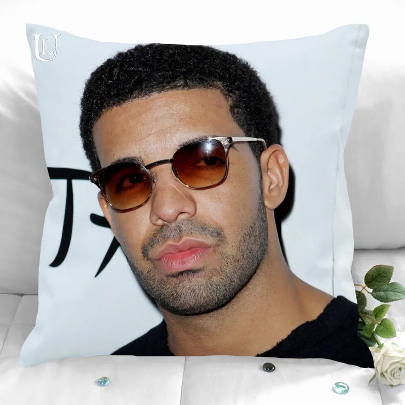 

Custom Aubrey Drake Graham Pillowcases Printed Square Pillowcase Home Decorative Zipper Pillow Cover 35X35cm40X40cm(One Side)