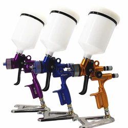 NEWHVLP 5200 spray gun 1.3mm car spayer painting tool with adapter pot spray air paint gun good atomization 260L/MIn