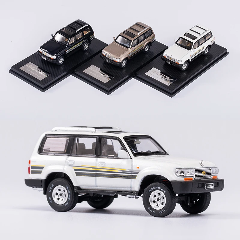 KENGFAI 1/64 Land Cruiser LC80 Diecast Model Toys Car Boys Girls Gifts