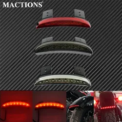 Motorcycle LED Chopped Rear Fender Brake License Plate Tail Light Running Stop Lamp Light For Harley Sportster XL 883 1200 Iron