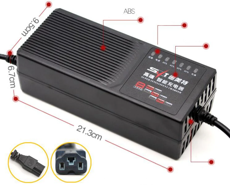 72 فولت 32AH شاحن بطارية الرصاص الحمضية ذكي النبض 3.8A شحن شاحن الدراجة الإلكترونية الحالية