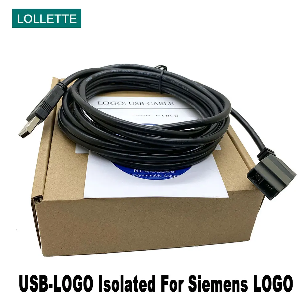 USB-LOGO Programming Isolated Cable For Siemens LOGO Series PLC LOGO! USB-Cable RS232 Cable 6ED1057-1AA01-0BA0 1MD08 1HB08