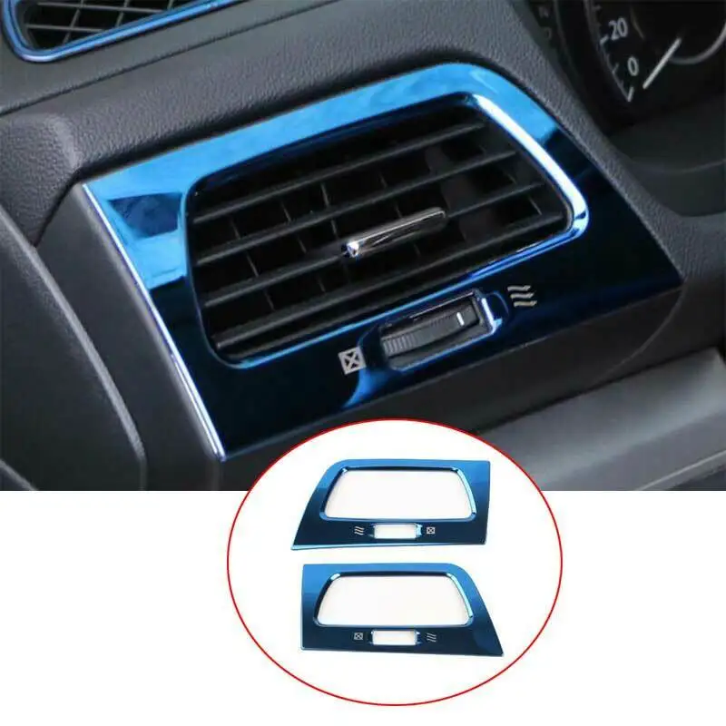 For Honda CR-V CRV 2012 2013 2014 2015 2016 Blue Steel L&R AC Air Outlet Vent Cover Trim