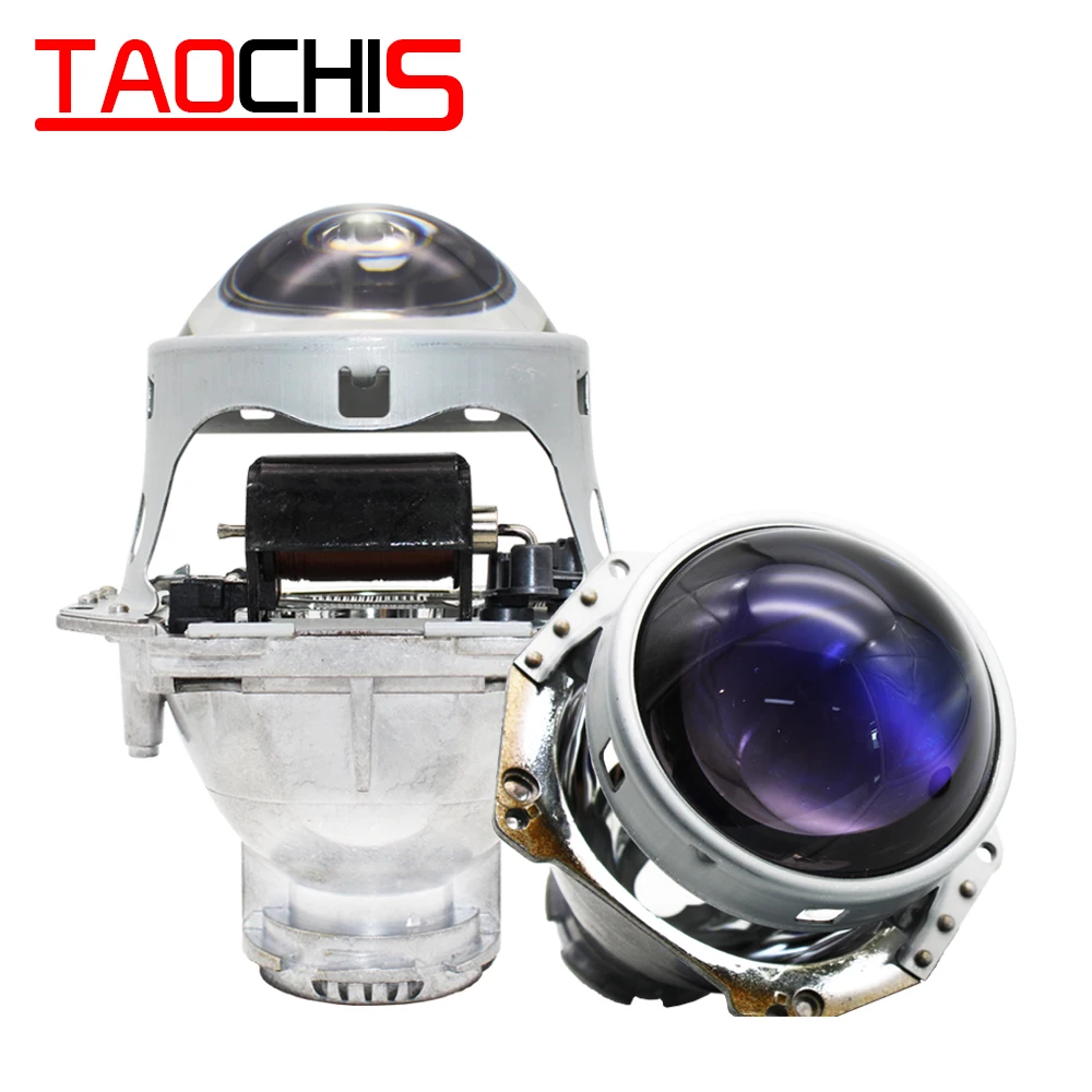 

TAOCHIS Hella 3 5 Head lamp Bi-xenon Projector Lens Blue film Car styling Aluminum 3.0 Inch D1S D3S D4S D2S Bulbs H4 Retrofit