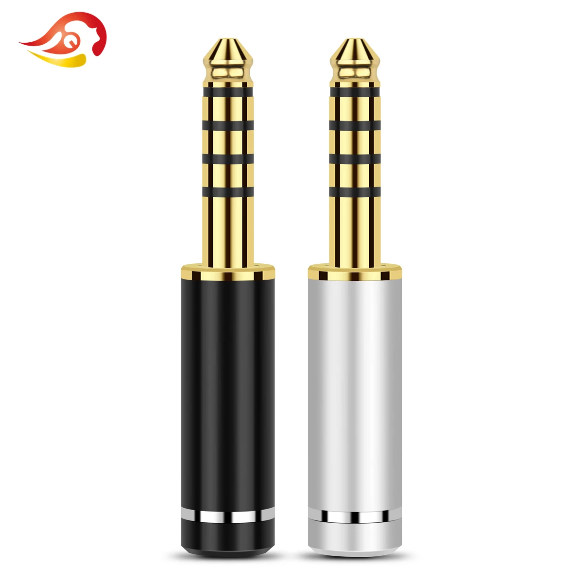 QYFANG 4.4mm 5 Pole NW-WM1ZA Earphone Plug 4-Layer Gold Plated Copper Audio Jack HiFi Headphone Wire Connector Metal Adapter