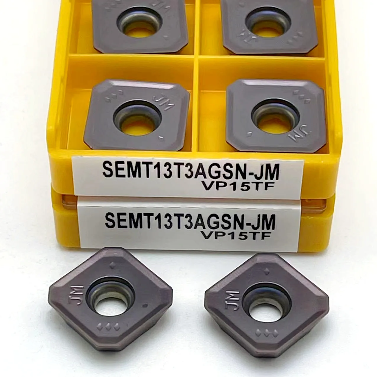 Carbide insert SEMT13T3AGSN JM VP15TF quality lathe square CNC plane milling insert parts tool SEMT 13T3 turning tool