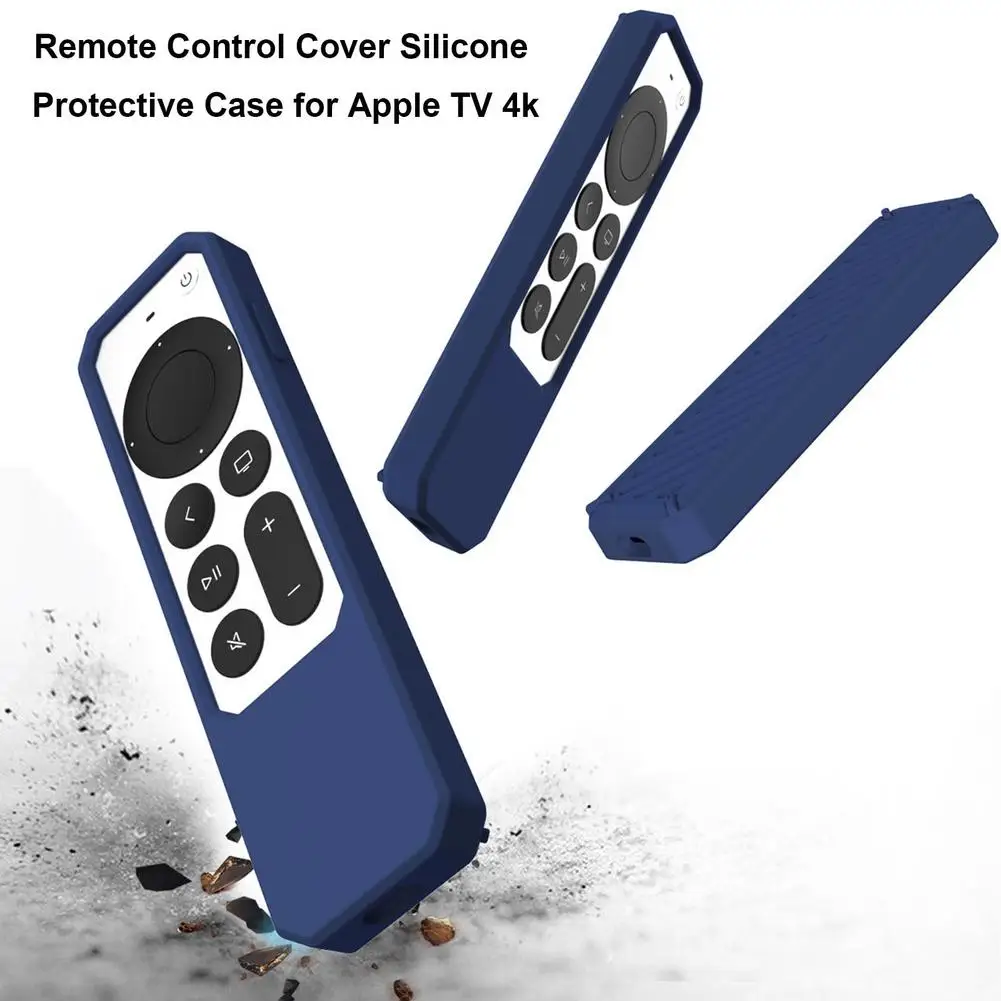 Remote Control Cover Silicone Protective Case For Apple TV 4k Protective Shockproof Cases Anti-Lost Anti-scratching