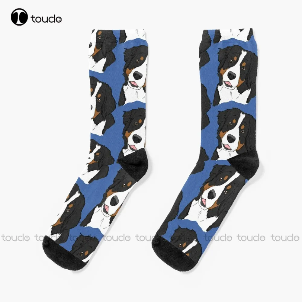 Bernese Mt. Dog  Socks Baseball Socks Christmas Fashion New Year Gift Unisex Adult Teen Youth Socks 360° Digital Print Custom