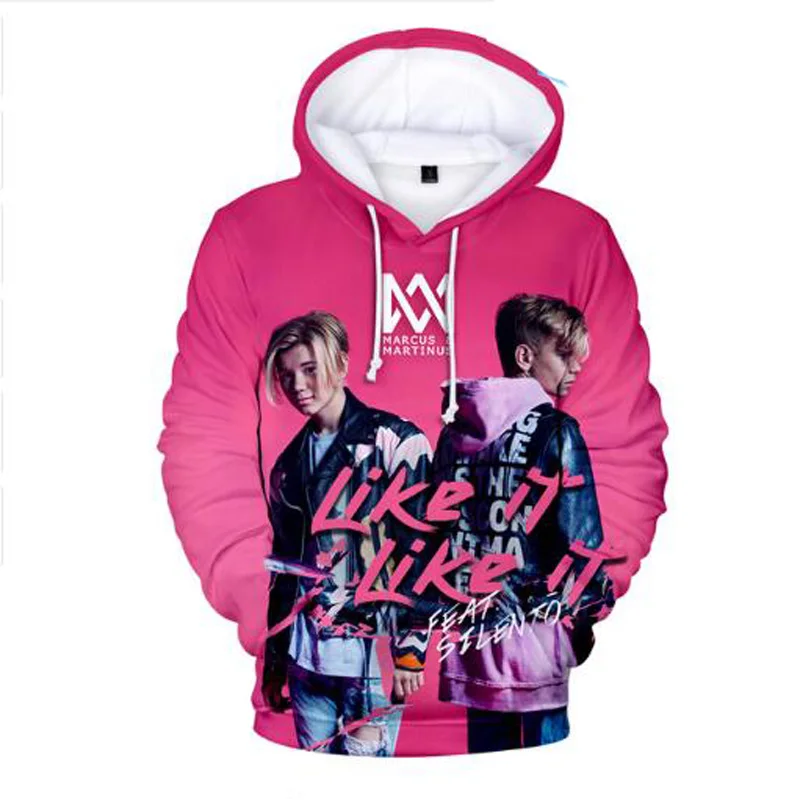 Marcus and Martinus 3D Hoodies Men Women Harajuku Fleece Long Sleeve Pullover Hooded Sweatshirt Hip Hop Tracksuit Brand-Clothing