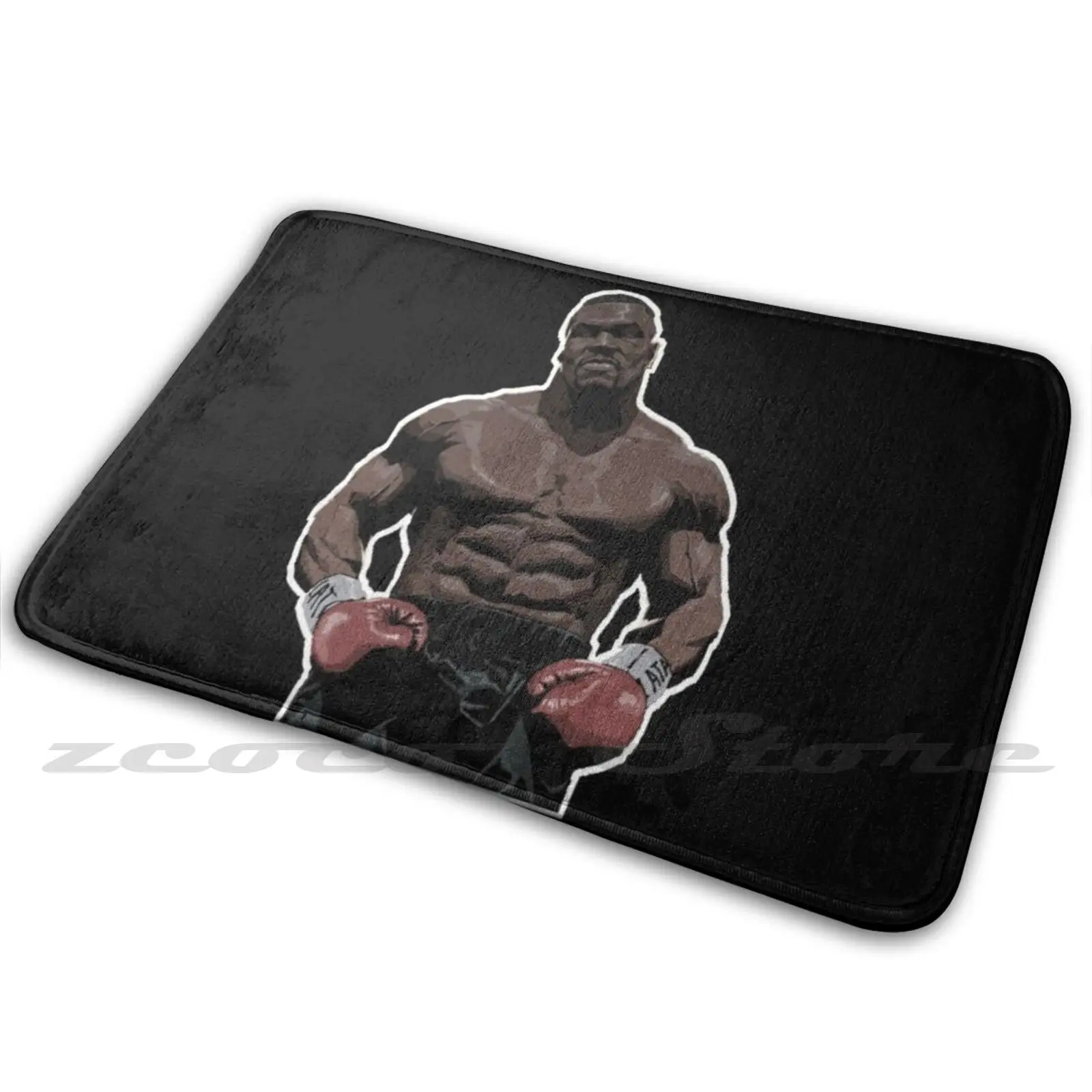 Art Mat Rug Non-Slip Water Absorb Door Carpet Boxing 16 July Evander Holyfiield Vs Evander Holyfield Champ Knock Out Bit Off