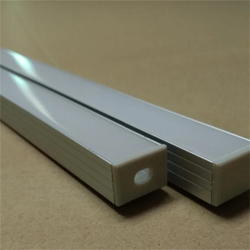 YANGMIN Free Shipping 2M/PCS 18x13mm Silver U-Shape Internal Width 16mm LED Aluminum Channel System with Cover, End Caps