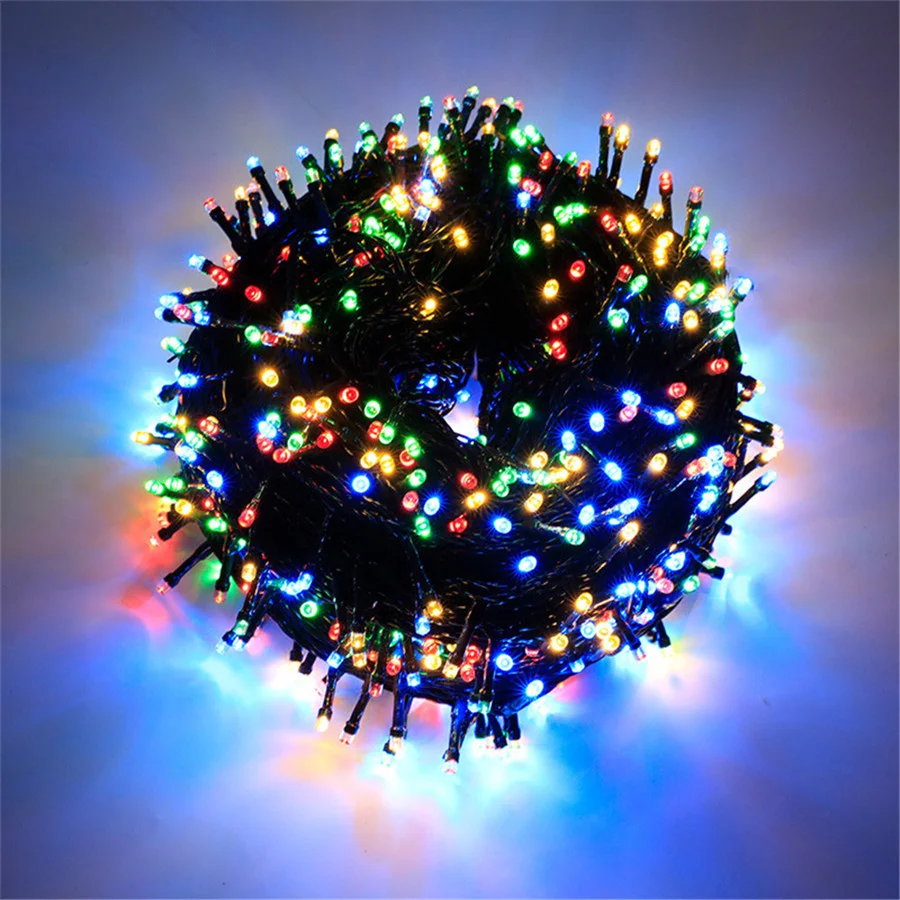 LED Christmas lights 20/30/50M Holiday Fairy String Lights Xmas Party Wedding Garden Decoration Lamp Outdoor Waterproof Garlands