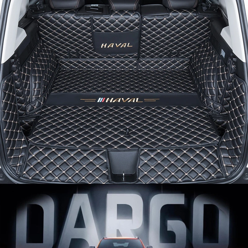 For Haval Dargo Custom Trunk Mats Leather Durable Cargo Liner Boot Carpets Rear Interior Decoration Accessories Full Covers